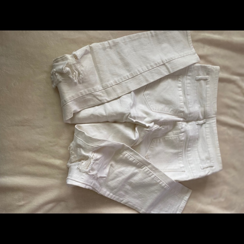 White Ripped Jeans - Picture 5 of 6
